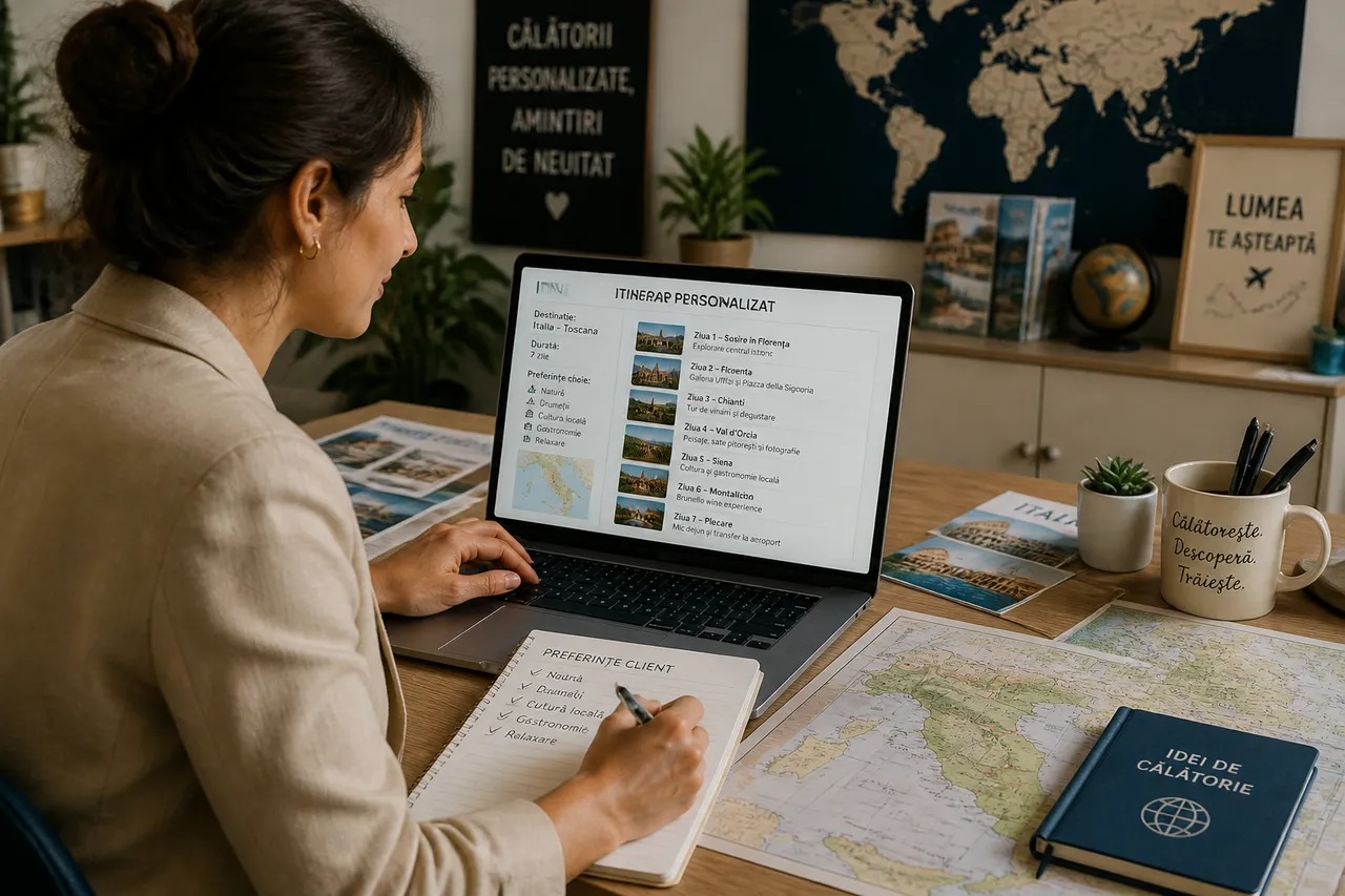concierge de călătorie și itinerar personalizat