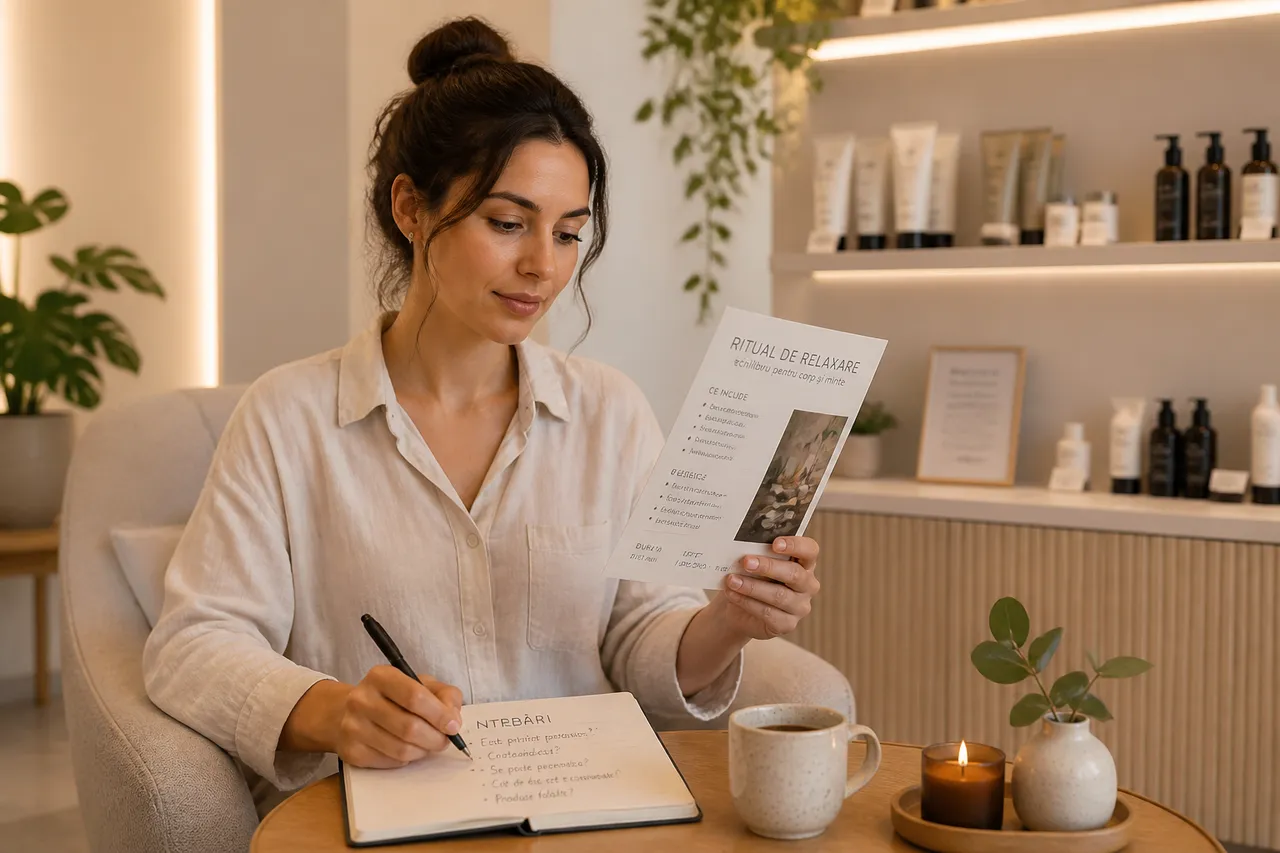 întrebări înainte de un serviciu wellness